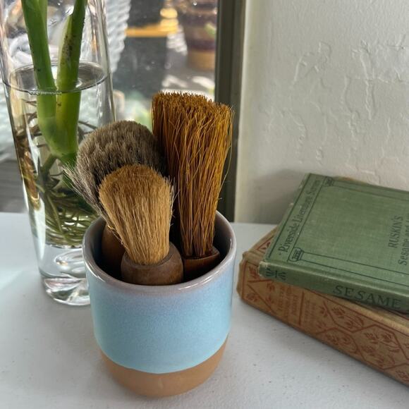 CB2 Ceramic Tea Cup Porcelain Pottery Drinkware Mug Handmade Glazed Finish - Picture 10 of 11